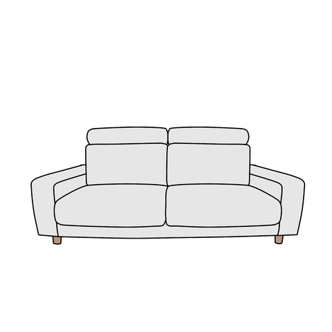 元値¥46000）無印良品 ソファカバー オーダーメイド 無印良品 - 製作